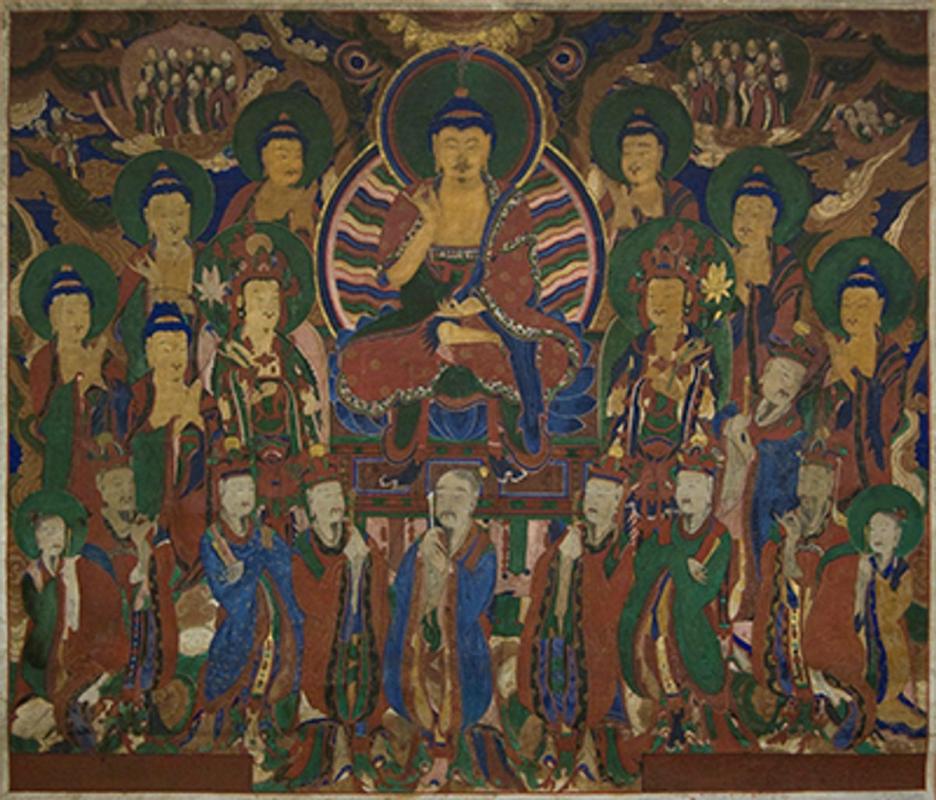 Seven Star Buddha and Attendants