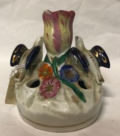 Spill Vase with Doves and Tulip