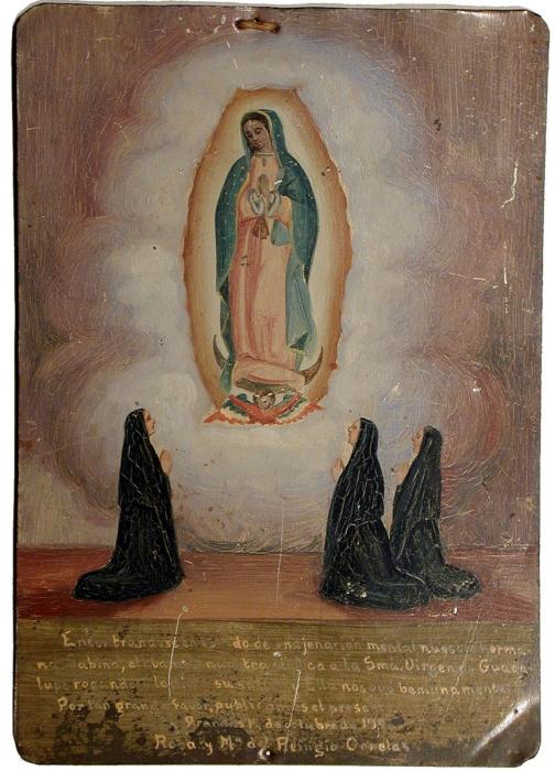 Ex-Voto dedicated to the Virgin of Guadalupe