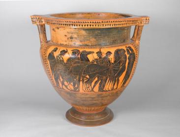 Krater (mixing bowl) with departure scenes